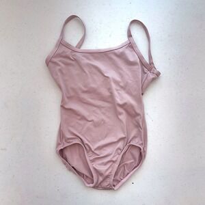 Motionwear Child Ballet Leotard Dress Dusty Rose Mesh Back Strappy